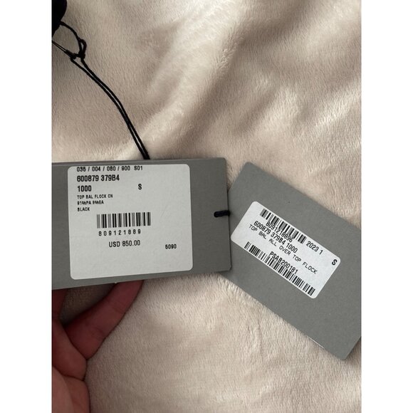 Balenciaga Womens Long Sleeve Black Top S - Picture 7 of 10